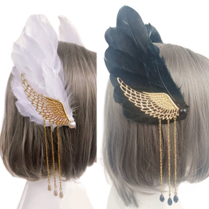 Angel Wing Hair Clip Anime Cosplay Side Clip Party Costume Headdress Female Girl Halloween Party Headgear Headdress