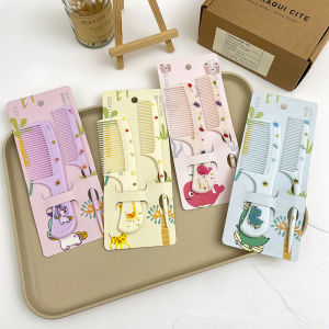 YOKI CSRH236 2in1 Children Hair Comb Set Cute Cartoon Design Fine Tooth Pointed Tail Hair Comb