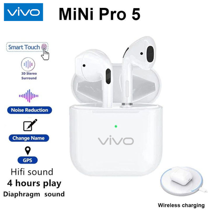 【COD】VIVO Pro TWS Wireless Earphones Bluetooth Waterproof Noise  Reduction Music Headset with Mic Lazada PH