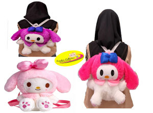 Tas Ransel Teddy bear motif Pelangi