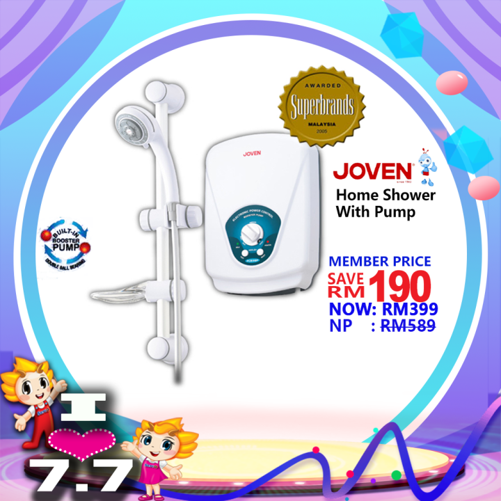 Joven PC838P Instant Water Heater (with pump) Built-In Booster