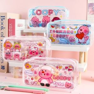 Hộp Bút Nước Nhũ Kim Tuyến Hoạt Hình Loopy & Capybara PVN4163