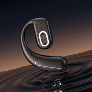 Beiziye Open Ear Bluetooth Headset Wireless Single Earbud 180° Rotatable Earhook Headphones Sport Clip Earbud Bluetooth 5.4 with Mic for Business Office Work