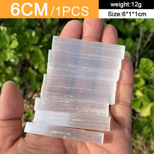 【Local Delivery】 Natural Gypsum Sticks Irregular Shape Raw Gemstone Reiki Energy Jewelry Making White Selenite Wand Healing Stone Crystal Quartz Natural Gypsum Sticks 306-LZC-Selenite-Stick