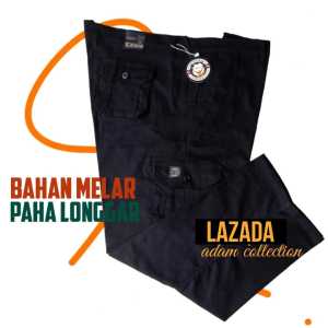 CELANA CARGO GUNUNG PANJANG PRIA JUMBO BIG SIZE 33-50 KARGO KEMPOL KIMPUL STANDART REGULER BAHAN CHINO CHINOS Melar