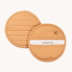 2-in-1 Pot Holder and Trivet - Peach Brown