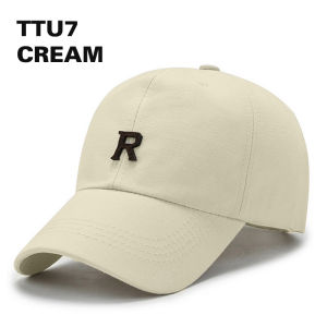 Topi Baseball Pria Wanita Dewasa Motif R Polos Distro Casual Cap Bahan katun Premium TTU NOMIDE