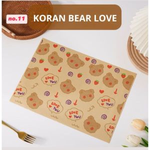 25 Lembar Kertas Bungkus Kue 28 x 38 CM / Wax Paper Kertas Roti / Kertas Roti Baking Paper /  Kertas Minyak Alas Kue / Kertas Tatakan Kue / wax Paper Kue / Kertas Kue  L25