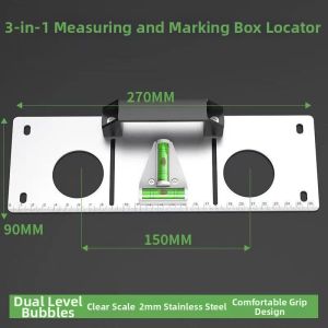 86Type Level Ruler with handle Aluminum Heavy Duty 86 Type Outlet socket T-shaped Mini Level Level Bar Thrifty I-Beam Level
