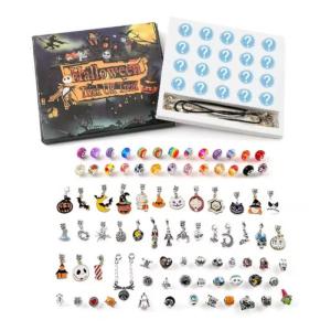 Halloween Charm Trinket Advent Calendar for Kids Adult Teens 20-Day Unique Assembly Trinket Countdown Box Eerie & Fun Halloween Gifts