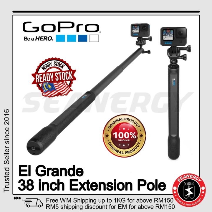 GoPro El Grande Extension Pole 38 Inch Selfie Stick Selfie Pod for