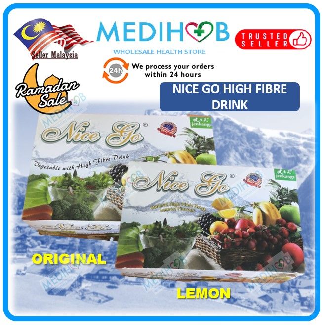 [FIBER & ANTIOXIDANT] Nice Go Vegetable With High Fiber Drink 15g (25 ...
