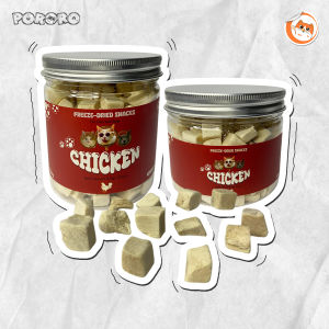 PORORO Freeze Dried Pet Snack for Dogs Cats Cemilan Kering Kucing Rasa Ayam - Tuna - Bebek