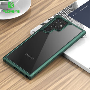 FLOVEME Luxury Acrylic Phone Case For Samsung Galaxy S23 S22 Ultra S23 S22 Plus Transparent Anti-fall Armor TPU Shockproof Cover For Samsung S23 S22