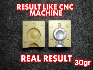 Molding Cetakan Bandul Timah Pemberat Pancing Model Koin 30gr Lead Sinker