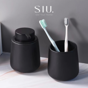 Tempat Sabun Keramik Karet / Botol Sabun Cair Soap Dispenser Pump