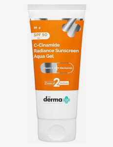 The Derma Co C-Cinamide Sunscreen For All Skin Types Spf 50 Aqua Gel- 50Gm