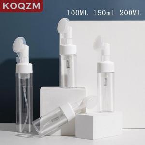 [COD] KOQZM KITCHEN 100 150 200ml Empty Froth Foaming Pump Bottle With Silicone Brush Head Press Type Face Cleaning Foam Bottles