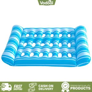 [VSC] Inflatable Water Sleeping Bed PVC Floating Lounger Air Mattress Foldable Swimming Pool Air Mattress for Swimming Pool Party