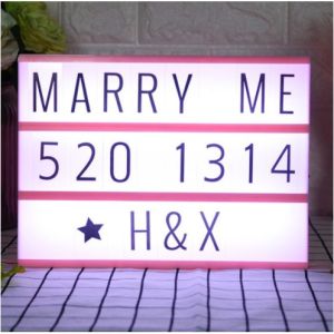 Led Lightbox Led Box Alphabet Light Message Box Diy Light Box Letters Cinematic Led Message Board Holiday Surprise Gift