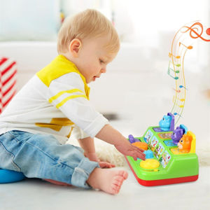 Interactive Pop Up Animals Toy with Music Animal Sound Activity Toys for Ages 9-12 - 18 Months &1 Year Old Kids Babies Toddlers Boys & Girls