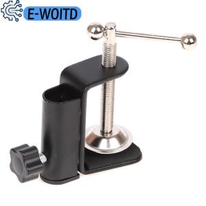E-WOITD  Cantilever Bracket Clamp Holder Desk Lamp Clip Fittings Base Hose for Mic Stand