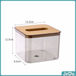JeDa กล่องใส่ทิชชู่แบบใส เก็บทิชชู่ กล่องกระดาษทิชชู่แบบถอดได้ tissue box