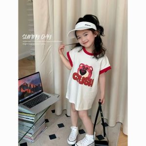 LS Show Girls Carton Dress Midi Dress Cotton Dress Age 3-8-year-old 90-140cm