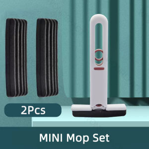 Portable Mini Squeeze Mop Home Kitchen Car Cleaning Desk Cleaner Glass Sponge Cleaning Mop Household Cleaning Mop