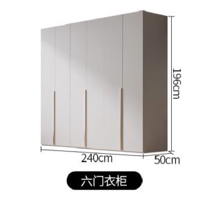 Wooden Modular Wardrobe 2/3/4/5/6 Door Wardrobe Light Pink Large Big Wardrobe