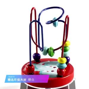Mumystation Mini round beads/Alat hitung anak mainan Edukasi Kayu Balok beads wire