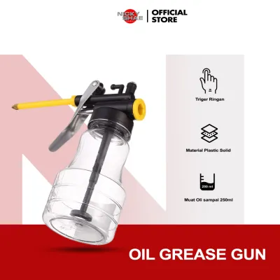 Oil Grease Gun Botol Pompa Semprotan Tempat Oli Minyak Pelumas - Nicky Shae