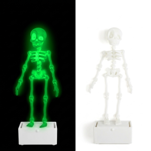 IIU 3D Printed Dancing Skeleton Aquarium Bubbler Air Pump Driven Glow in Dark Movable Skeleton Fish Tank Bubbler Funny Dancing Underwater Halloween Skeleton Tank Ornament Fish Landscaping