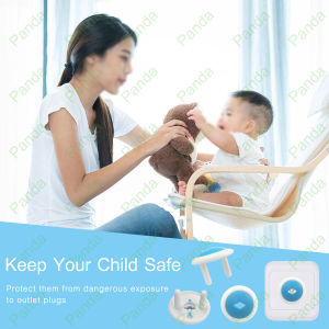 PANDA Soket penutup 12PCS Indonesia standar soket Colokan Penutup Pelindung Pengaman stop kontak listrik Pelindung penutup lubang colokan listrik bayi anak Baby Proof Plugs Protector [Stok & Pengiriman Cepat]