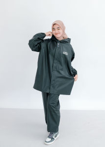 JAS HUJAN ORIGINAL AIGO Setelan Dewasa Baju Dan Celana