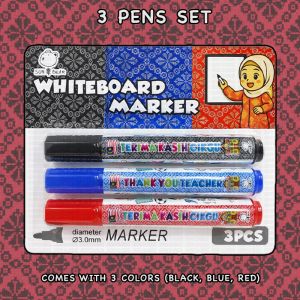 Teachers Day Gift 3PCS Whiteboard Marker Pen Thank You Teacher Terima Kasih Cikgu Hadiah Hari Guru Penanda Papan Putih