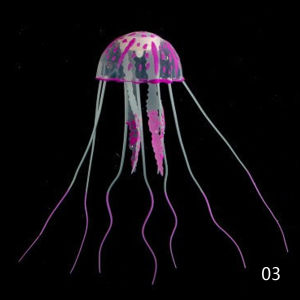 TIDJANI Artificial Swim Glowing Effect Jellyfish Aquarium Decoration Fish Tank Underwater Live Plant Luminous Ornament Aquatic Landscape