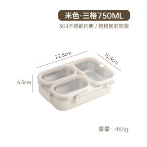 SG STOCK Stainless Steel Airtight 2/3/4 Grids Lunch Box Multi-layer Rectangle Bento Box Storage Food Container