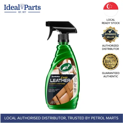 Turtle Wax Luxe Leather Cleaner & Conditioner T363 / Interior Car Care / Clean Condition and Protect Car Leather / Restores Natural Lustre & Softness / Block Suns Harmful Rays / Prevent Fading Drying and Cracking / Trigger Spray