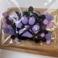 Large Cat Squishy Toys Kawaii Squishies Cat Paw Ultra Soft Squeeze Toys with OPP Packaging Sensory Toys Stress Ball for Girls Teens (Glitter Black & Purple). 