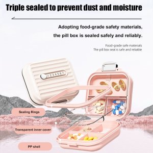 Dispenser Organizer Dispenser Box Multifunction Pill Box Easy to Carry Longlasting Medicinal Properties