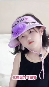 Childrens Fan Cap USB Charging Anime Summer Fan Sunhat Fashion Cooler Empty Top Hat Kids