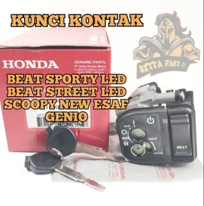 KUNCI KONTAK SET ASLI ORIGINAL HONDA AHM K1A STOP KONTAK GENIO BEAT SPORTY STREET DELUXE LED SCOOPY NEW ESAF