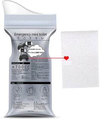 1pcs Portable Emergency Disposable Toilet Urine Bag for Camping Travel Traffic Jam for Men Women