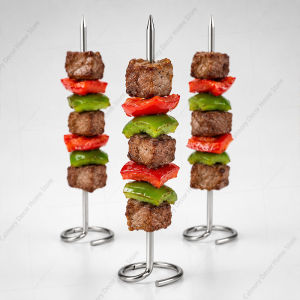 1/10pcs Food Grade 304 Stainless Steel Special Baking Needle Air Fryer Oven Vertical Grill Skewer Grill Universal Accessories H260729