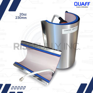 Risefully QUAFF 20OZ Tumbler Heat Mug Press Machine Pink 230mm (2in1 Machine for Mug and Tumbler)