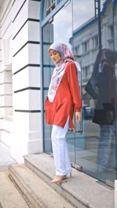 Blouse Muslimah DINA Fesyen Labuh Design Terkini
