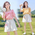 New Teen Girl Clothing Sets Short Sleeve T-shirt +Shorts  Suit Summer Clothes Cotton 3 To 4 To 5 To 6 To 7 To 8 To 9 To 10 To 11 To 12 To 13 Year Old 2023 Tops Blouses T Shirt for Teens Terno Sale. 