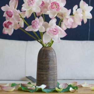 Bình chuông mộc 32cm bát tràng bình cắm cành gốm sứ fulogo