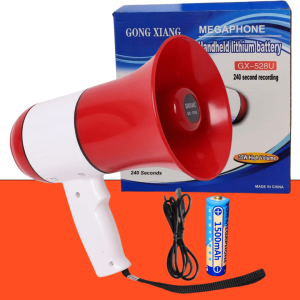 Megaphone GX-528U 35W High Volume USB TF Card 240s Recording Rechargeable Portable Loudspeaker